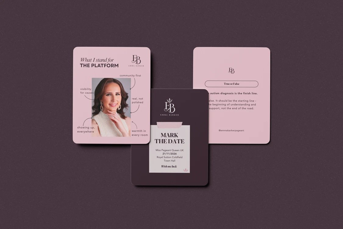 Emma Barker campaign messaging cards