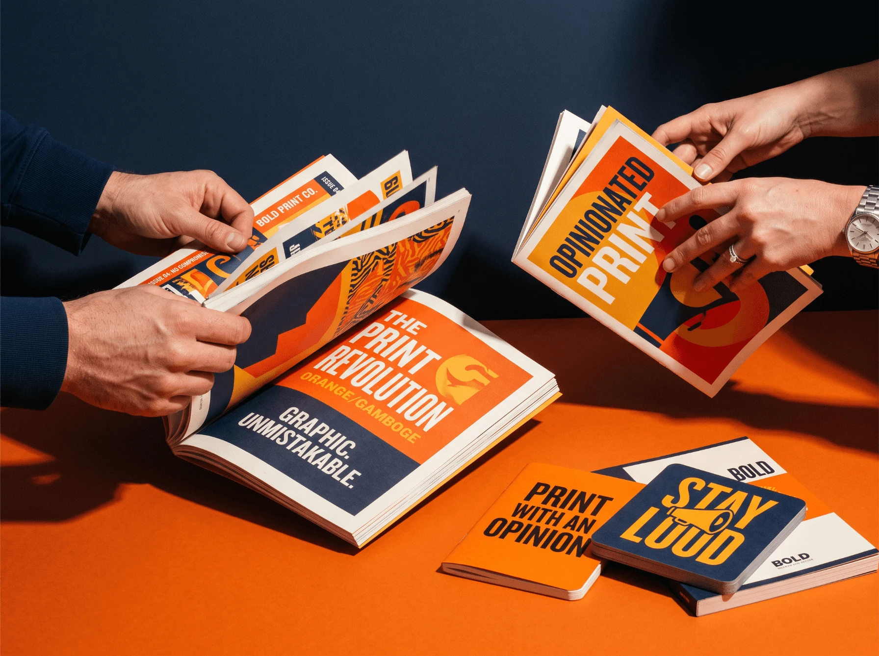 Printed booklets and brochures
