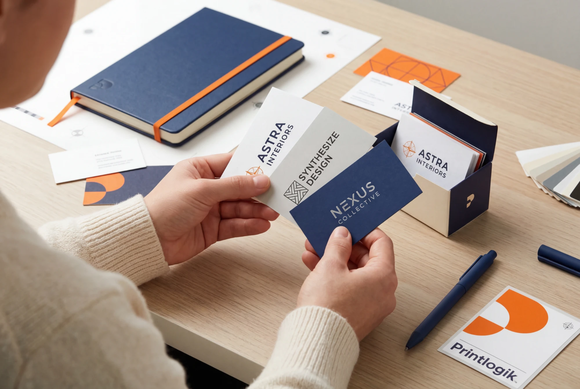 Business cards printed by Printlogik in Derby