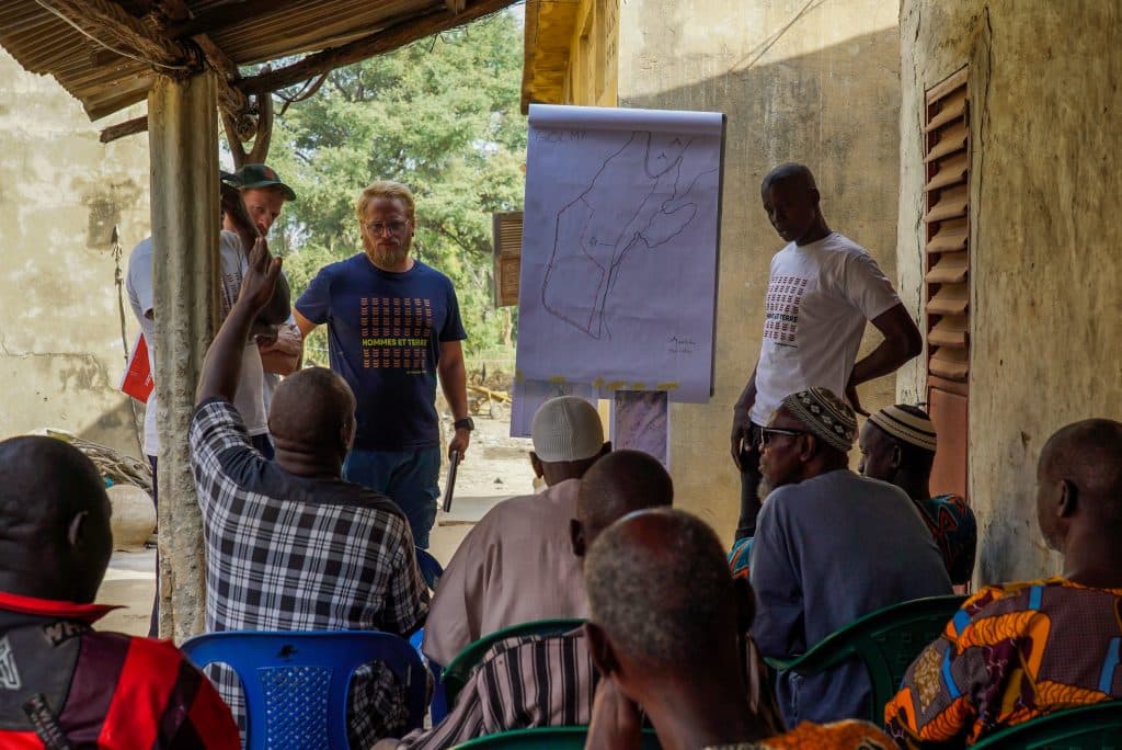The land restoration project in Senegal