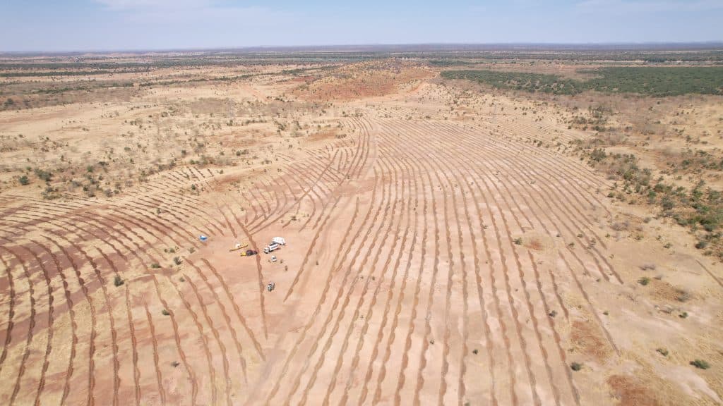 Completed earthworks at the project site in Golmi, Senegal