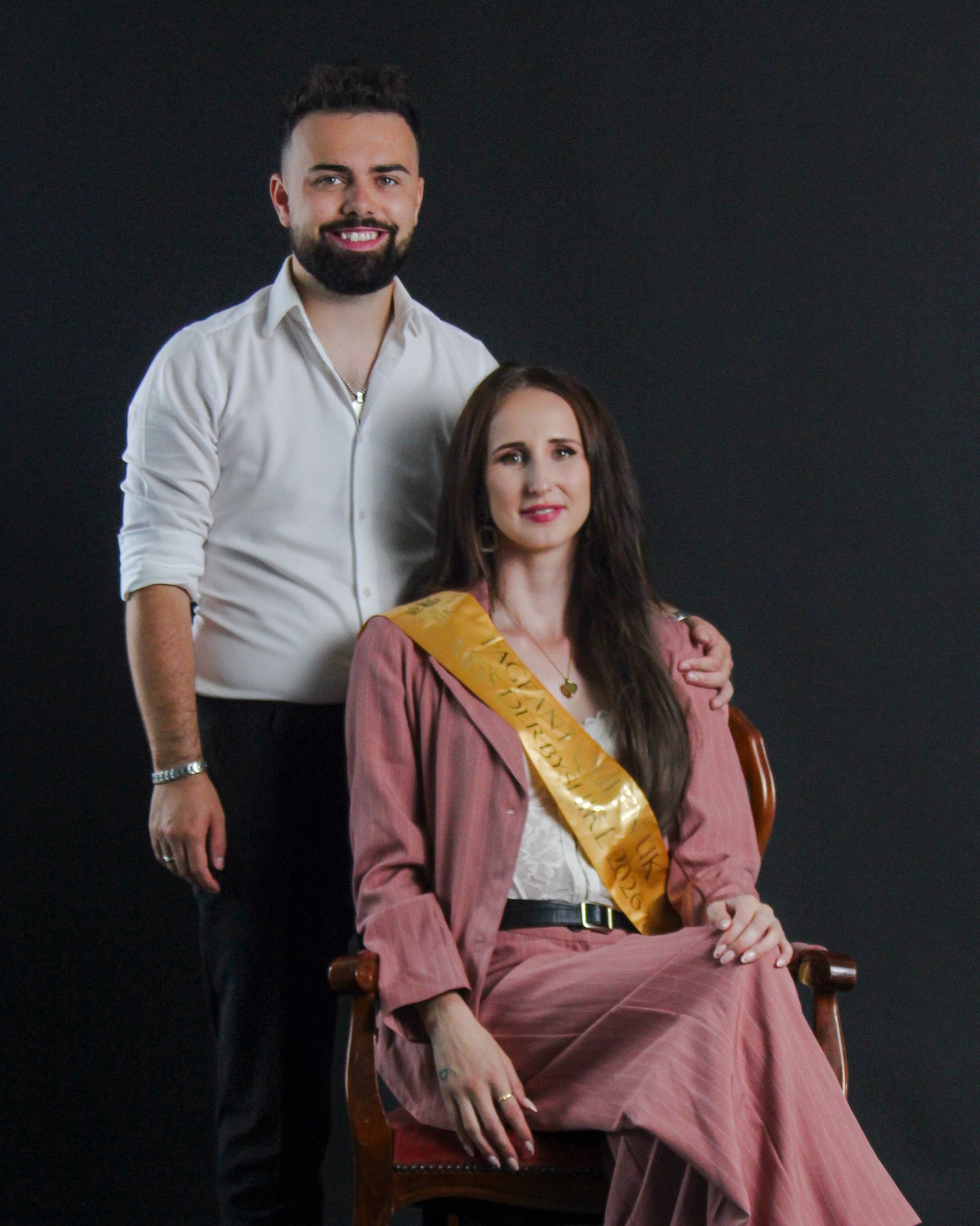 Emma Barker with Bradley Leivars